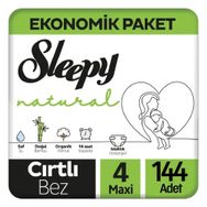 Sleepy Natural No:4 Maxi 144 Adet Bebek Bezi