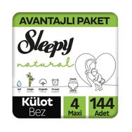Sleepy Natural No:4 Maxi 144 Adet Külot Bebek Bezi