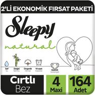 Sleepy Natural No:4 Maxi 164 Adet Bebek Bezi