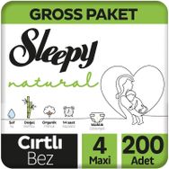 Sleepy Natural No:4 Maxi 200 Adet Bebek Bezi
