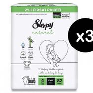 Sleepy Natural No:4 Maxi 246 Adet Bebek Bezi