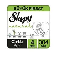 Sleepy Natural No:4 Maxi 304 Adet Bebek Bezi