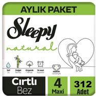 Sleepy Natural No:4 Maxi 312 Adet Bebek Bezi