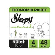 Sleepy Natural No:4 Maxi 48 Adet Külot Bebek Bezi
