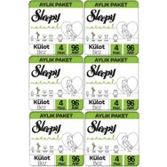 Sleepy Natural No:4 Maxi 576 Adet Külot Bebek Bezi