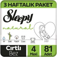Sleepy Natural No:4 Maxi 81 Adet Bebek Bezi