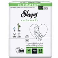Sleepy Natural No:4 Maxi 82 Adet Külot Bebek Bezi