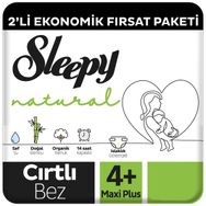 Sleepy Natural No:4+ Maxi Plus 66 Adet Bebek Bezi