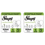 Sleepy Natural No:5 Junior 144 Adet Bebek Bezi