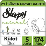 Sleepy Natural No:5 Junior 174 Adet Külot Bebek Bezi