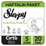 Sleepy Natural No:5 Junior 20 Adet Bebek Bezi