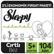 Sleepy Natural No:5+ Junior Plus 104 Adet Bebek Bezi