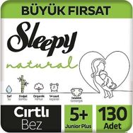 Sleepy Natural No:5+ Junior Plus 130 Adet Bebek Bezi