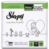 Sleepy Natural No:6 XLarge 192 Adet Bebek Bezi