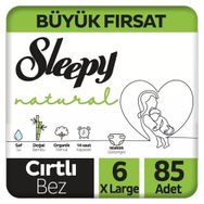 Sleepy Natural No:6 XLarge 85 Adet Bebek Bezi
