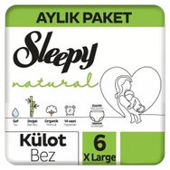 Sleepy Natural No:6 XLarge Külot Bebek Bezi
