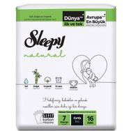 Sleepy Natural No:7 XXLarge 16 Adet Bebek Bezi