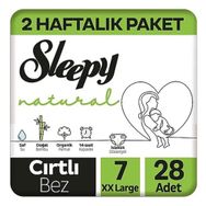 Sleepy Natural No:7 XXLarge 28 Adet Bebek Bezi