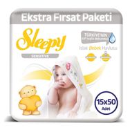 Sleepy Sensitive 50x15'li 750 Yaprak Islak Havlu
