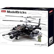Sluban 330 Parça Model Bricks Siyah Köpekbalığı Helikopter