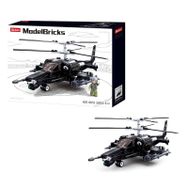 Sluban Model Bricks 330 Parça Siyah Köpek Balığı Helikopter Seti