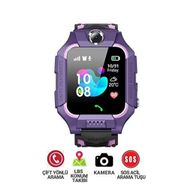 Smart Baby Q19 Mor Çocuk Akıllı Saat