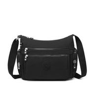 Smart Bags 1115 Siyah Krinkıl Kumaş Kadın Postacı Çantası