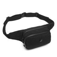 Smart Bags 1154 Siyah Nano Metalik Kumaş Kadın Bel Çantası