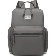 Smart Bags 3124 Koyu Gri Okul Boyu Laptop Gözlü Sırt Çantası