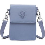 Smart Bags 3173 J.Mavi Krinkıl Kumaş Küçük Telefonluk Kadın Çantası