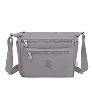 Smart Bags SMB1238 Gri Krinkıl Kumaş Kadın Çapraz Askılı Çanta