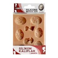Smarta SK1013008 Broş Cameos Silikon Kalıp