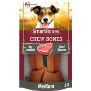 SmartBones Sığır Etli Medium Düğüm Kemik 2'li 158 gr Köpek Ödülü