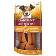 SmartBones Tavuklu Fıstık Ezmeli Mini Düğüm Kemik 2'li 158 gr Köpek Ödülü