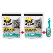 Smarter 56'lı Tüy Toplayıcı Rulo ve Patican Silika 3.8 lt 2'li Kokusuz Kedi Kumu