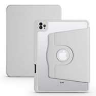 Smcase Apple iPad 10.2 2021 9. Nesil Smart Kapakli Kalem Bolmeli Termik Arkasi Seffaf T1 Kılıf
