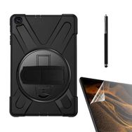 Smcase Apple iPad Mini 2 3 Tablet Tank Koruma Defender Standli DF11 Nano Kalem Kılıf