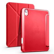 Smcase Apple iPad Mini 2021 6. Nesil Katlanabilir Standli Pu Silikon TF1 Kılıf