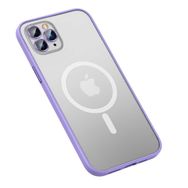 Smcase Apple iPhone 11 Pro Max Lens Korumalı Hassas Tuş Mat Yüzey Mokka Tacsafe Cep Telefonu Kılıfı