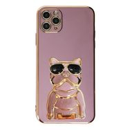 Smcase Apple iPhone 11 Pro Standlı Kamera Korumalı Bulldog Silikon Cep Telefonu Kılıfı