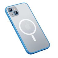 Smcase Apple iPhone 13 Lens Korumalı Hassas Tuş Mat Yüzey Mokka Tacsafe Cep Telefonu Kılıfı