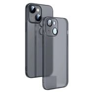 Smcase Apple iPhone 14 Mat PP Alp Kamera Korumalı Silikon Cep Telefonu Kılıfı