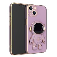 Smcase Apple iPhone 14 Plus Standlı Kamera Korumalı Astronot Silikon Cep Telefonu Kılıfı