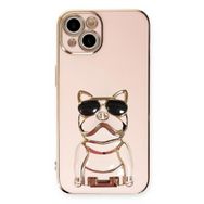 Smcase Apple iPhone 14 Plus Standlı Kamera Korumalı Bulldog Silikon Cep Telefonu Kılıfı