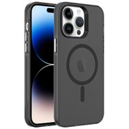 Smcase Apple iPhone 14 Pro Max Flex Tuşlu Magsafeli C-Pro Arkası Buzlu Transparan Cep Telefonu Kılıfı