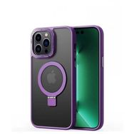 Smcase Apple iPhone 14 Pro Max Standlı Kamera Korumalı Magsafe Şarj Özellikli Ting Sert PC Cep Telefonu Kılıfı