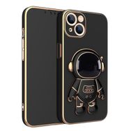 Smcase Apple iPhone 14 Standlı Kamera Korumalı Astronot Silikon Cep Telefonu Kılıfı