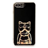 Smcase Apple iphone 7 Plus Standlı Kamera Korumalı Bulldog Silikon Cep Telefonu Kılıfı