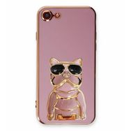 Smcase Apple iPhone Se 2020 Standlı Kamera Korumalı Bulldog Silikon Cep Telefonu Kılıfı