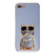 Smcase Apple iPhone SE 2022 Standlı Kamera Korumalı Bulldog Silikon Cep Telefonu Kılıfı